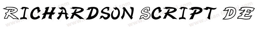 Richardson Script DE字体转换